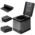 Portable Toilet For Car Camping Boating Hiking Outdoor Travel Potty With Carry Bag Foldable Emergency Toilet With Lid Trash Bags