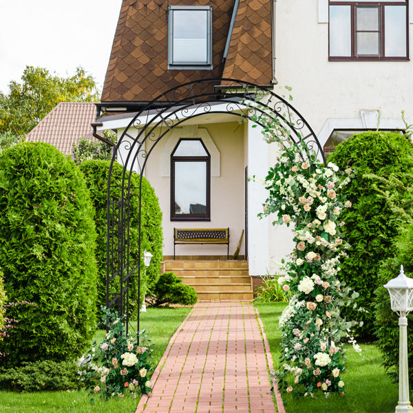 Black Double-layer Iron Arch