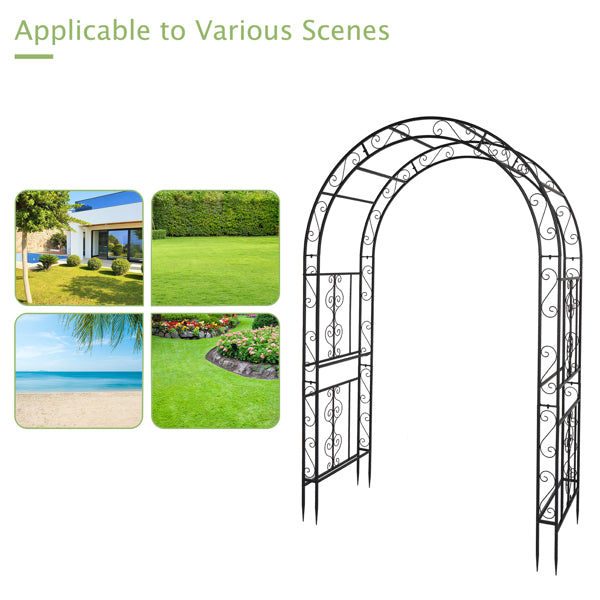 Black Double-layer Iron Arch