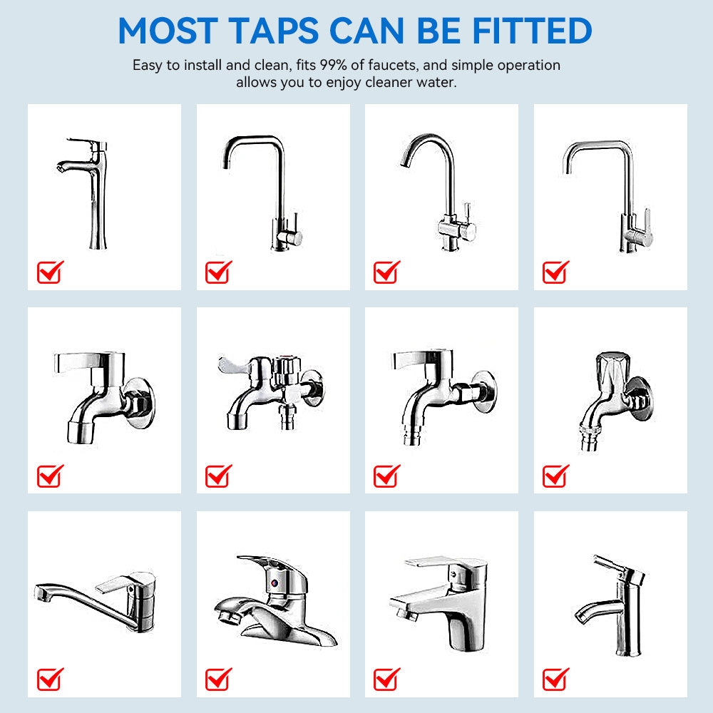 360° Rotating Faucet - Splash - Proof Water Saver (3 Pack)