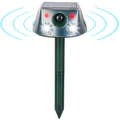 1Pc Ultrasonic Solar Animal Repeller Outdoor  Mole Snake Squirrel Repellent Waterproof With 3 Modes Motion Sensor Vibration Stake For Farm Garden Yard