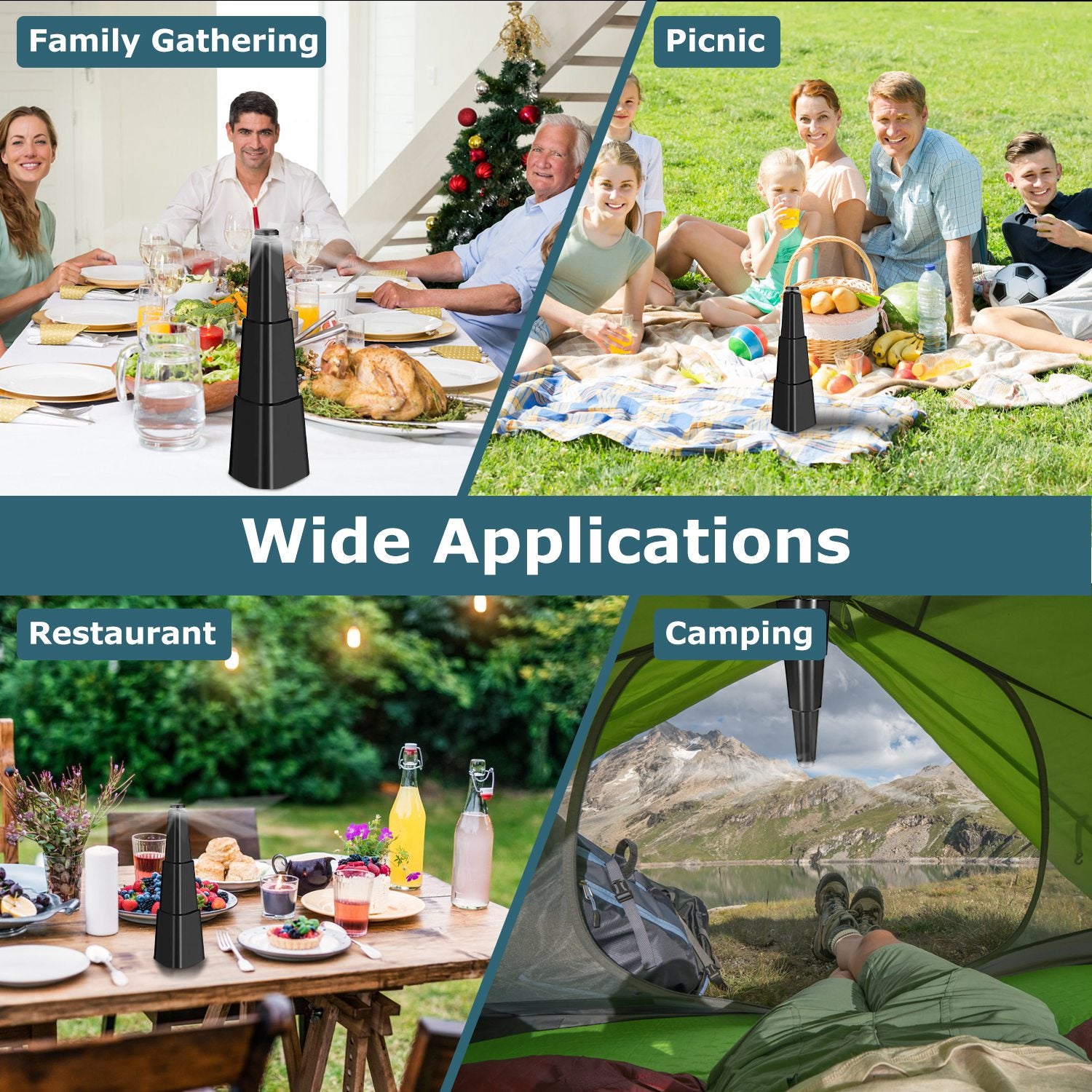 Portable Battery fly Repellent Fan (4 Pack)