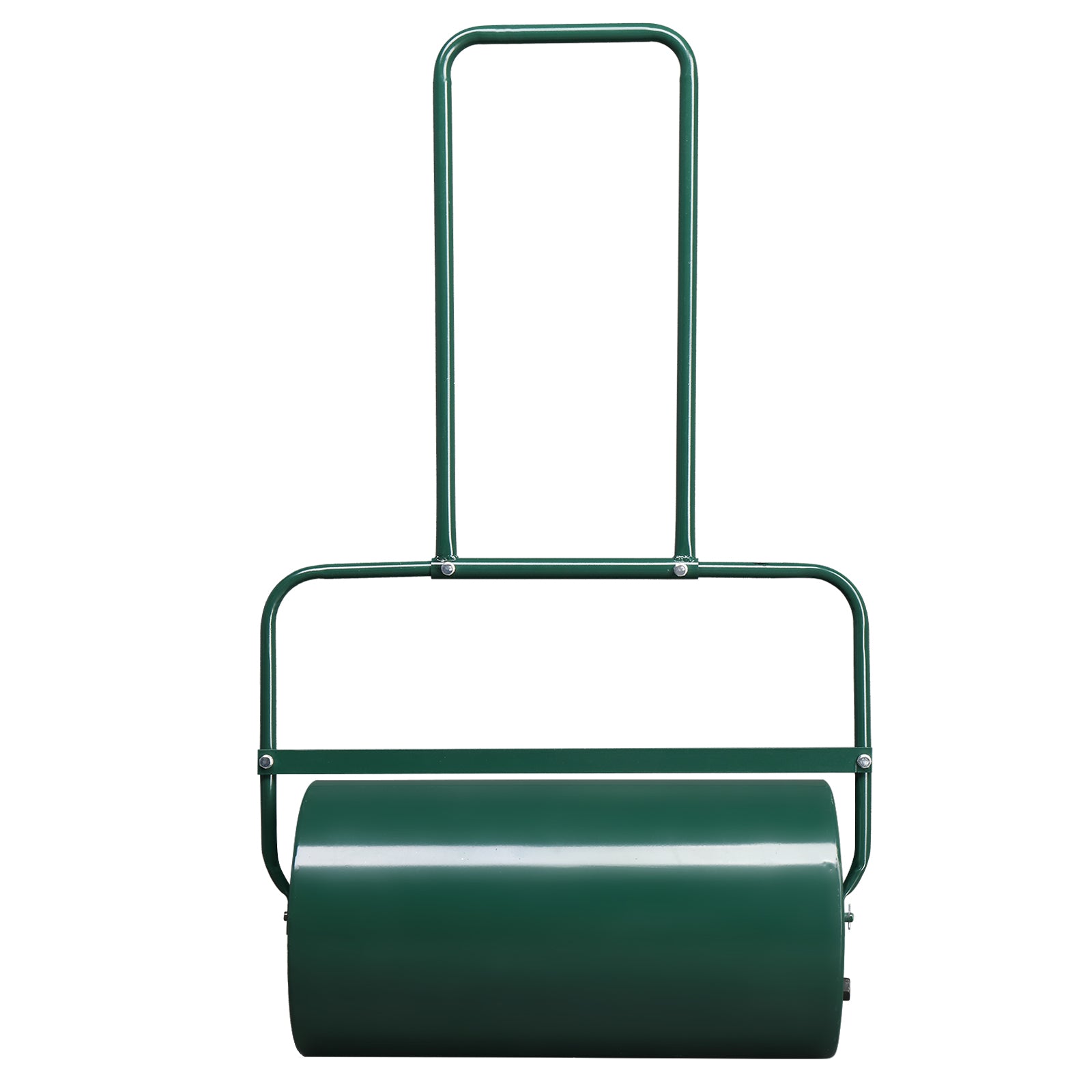 24 Inch Green Iron Lawn Roller Cylindrical Garden