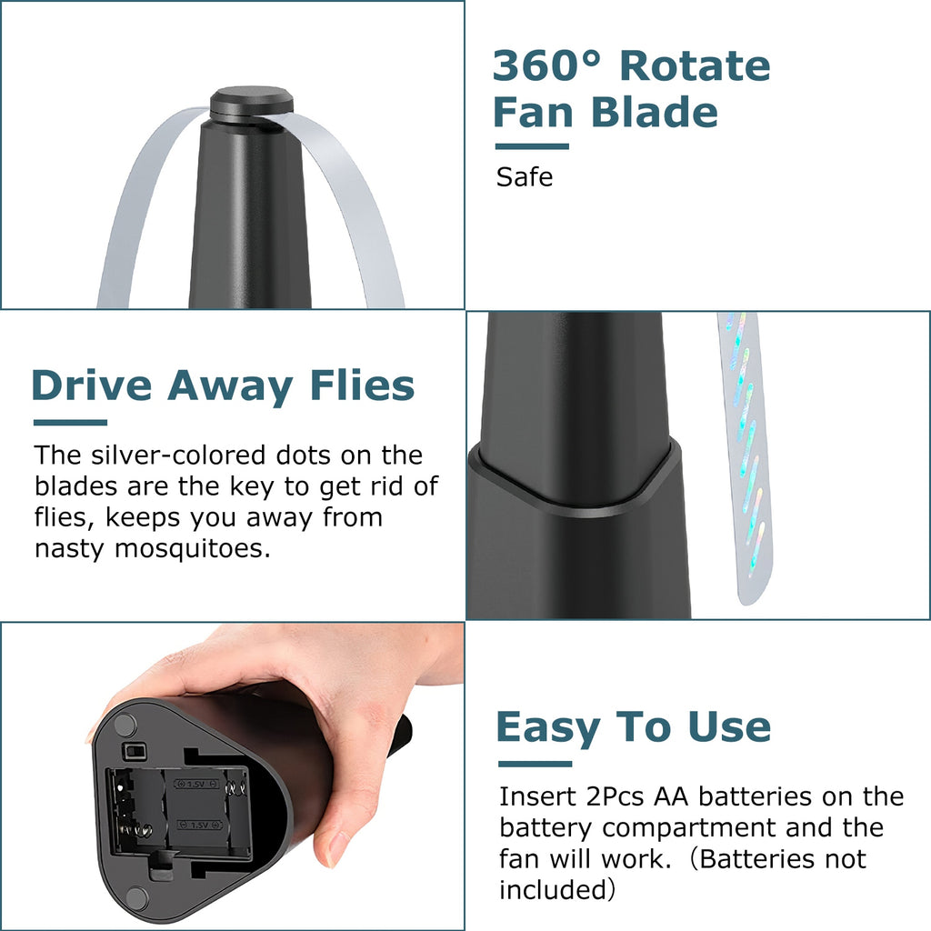 Portable Battery fly Repellent Fan (4 Pack)