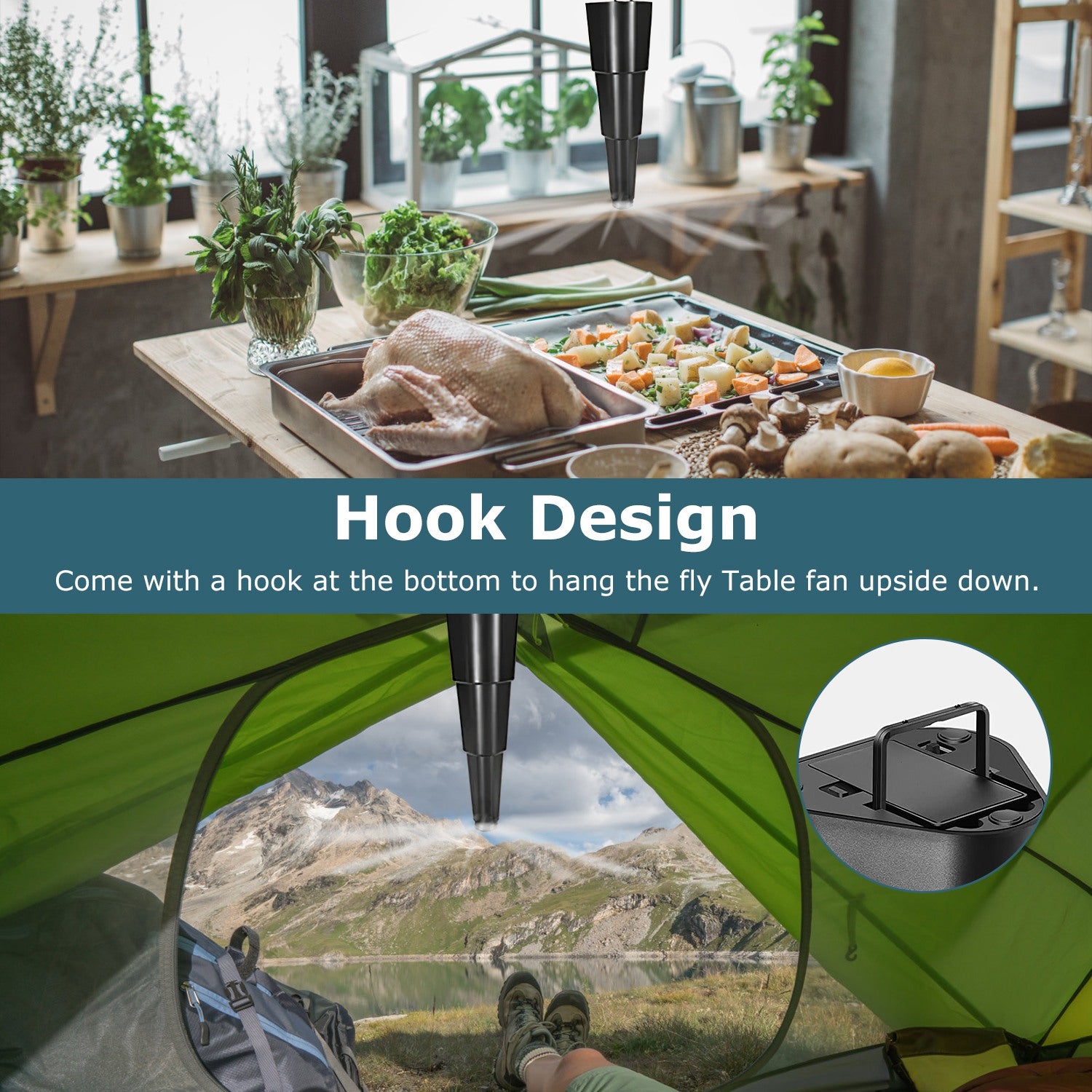 Portable Battery fly Repellent Fan (4 Pack)