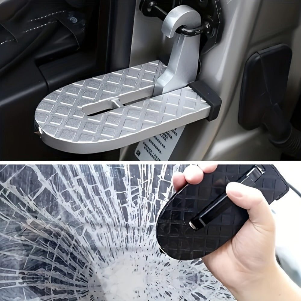 New Foldable Car Roof Rack Step Car Door Step Multifunction Universal Latch Hook Foot Pedal Aluminium Alloy Safety RV